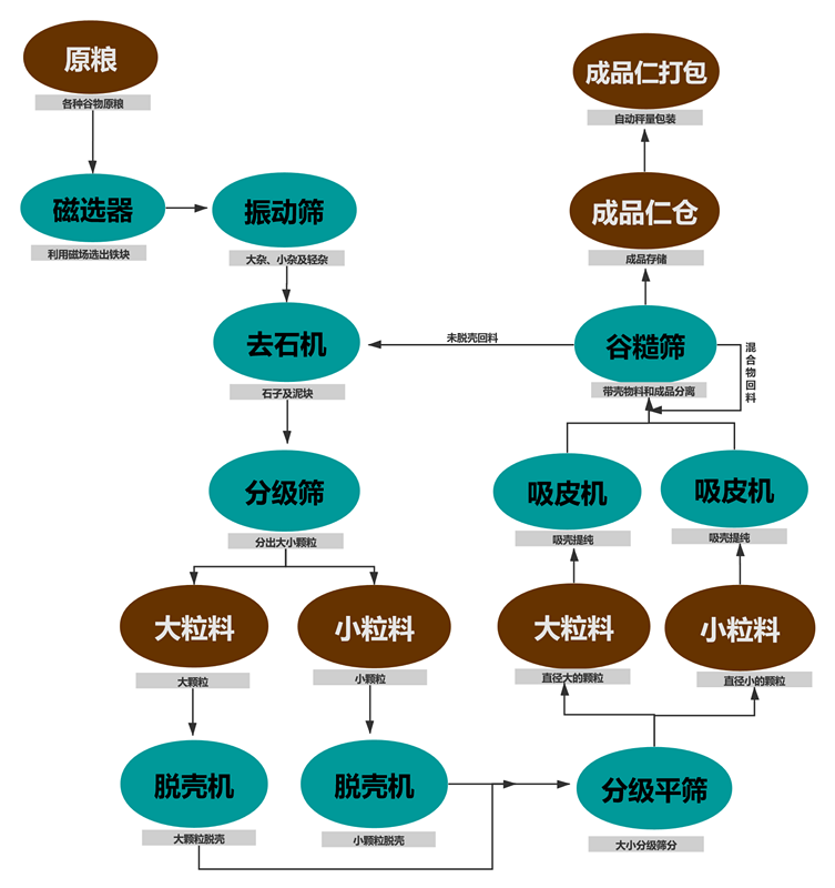 油菜籽脫殼項目工藝塊圖_副本